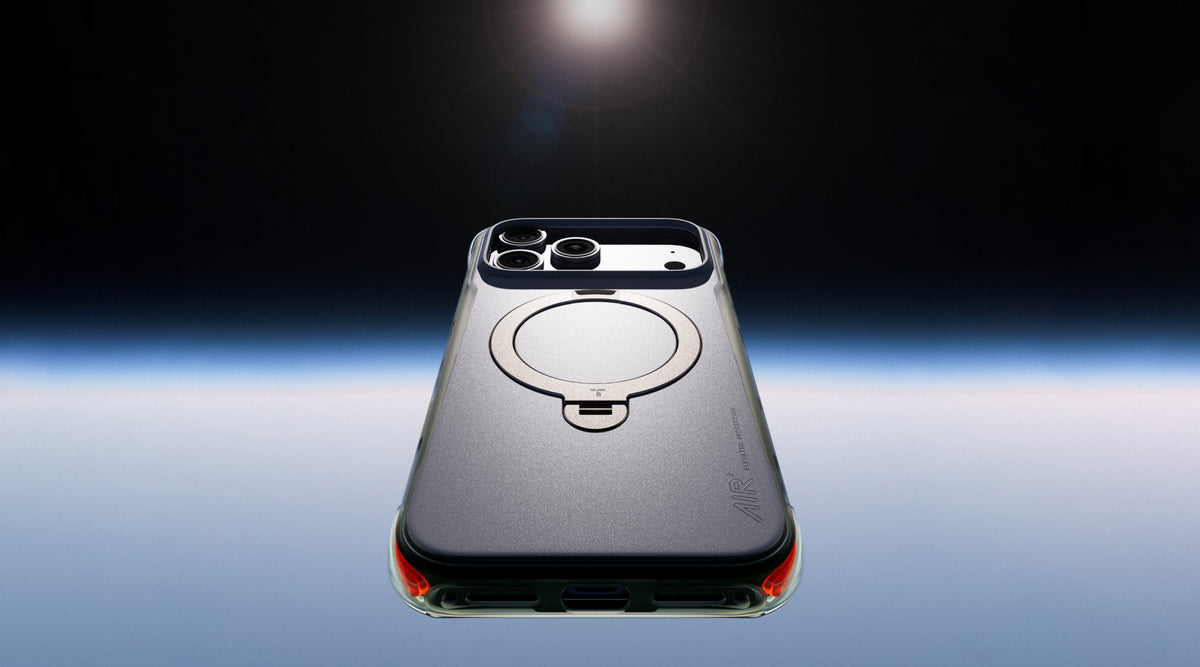 O型スタンドを搭載したTORRASのスマートフォンケース