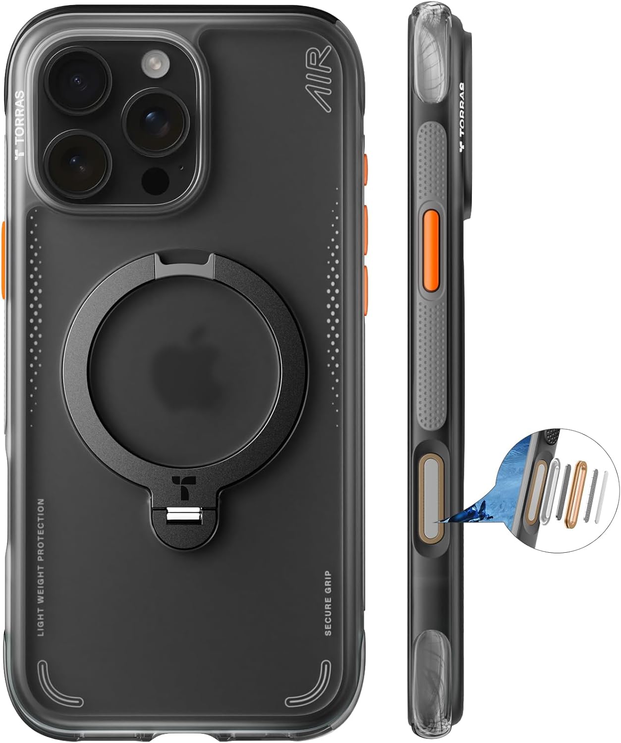 TORRAS iPhone 17 Pro Maxケース エアバッグ マグセーフ TORRAS iPhone 17 Pro Max 6.9 インチ 用ケース 【エアバッグ超強保護