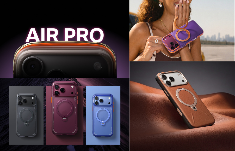 TORRAS Ostand Q3 Air Proのスタンドケース4色を並べた比較カット