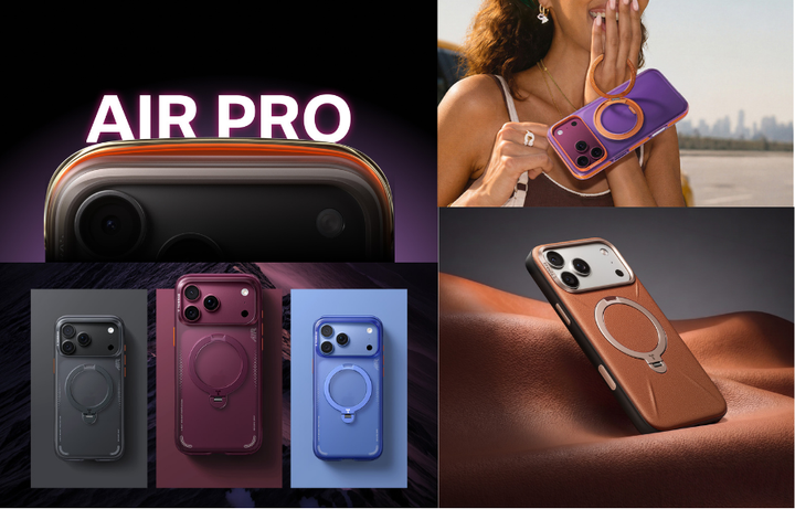 TORRAS Ostand Q3 Air Proのスタンドケース4色を並べた比較カット