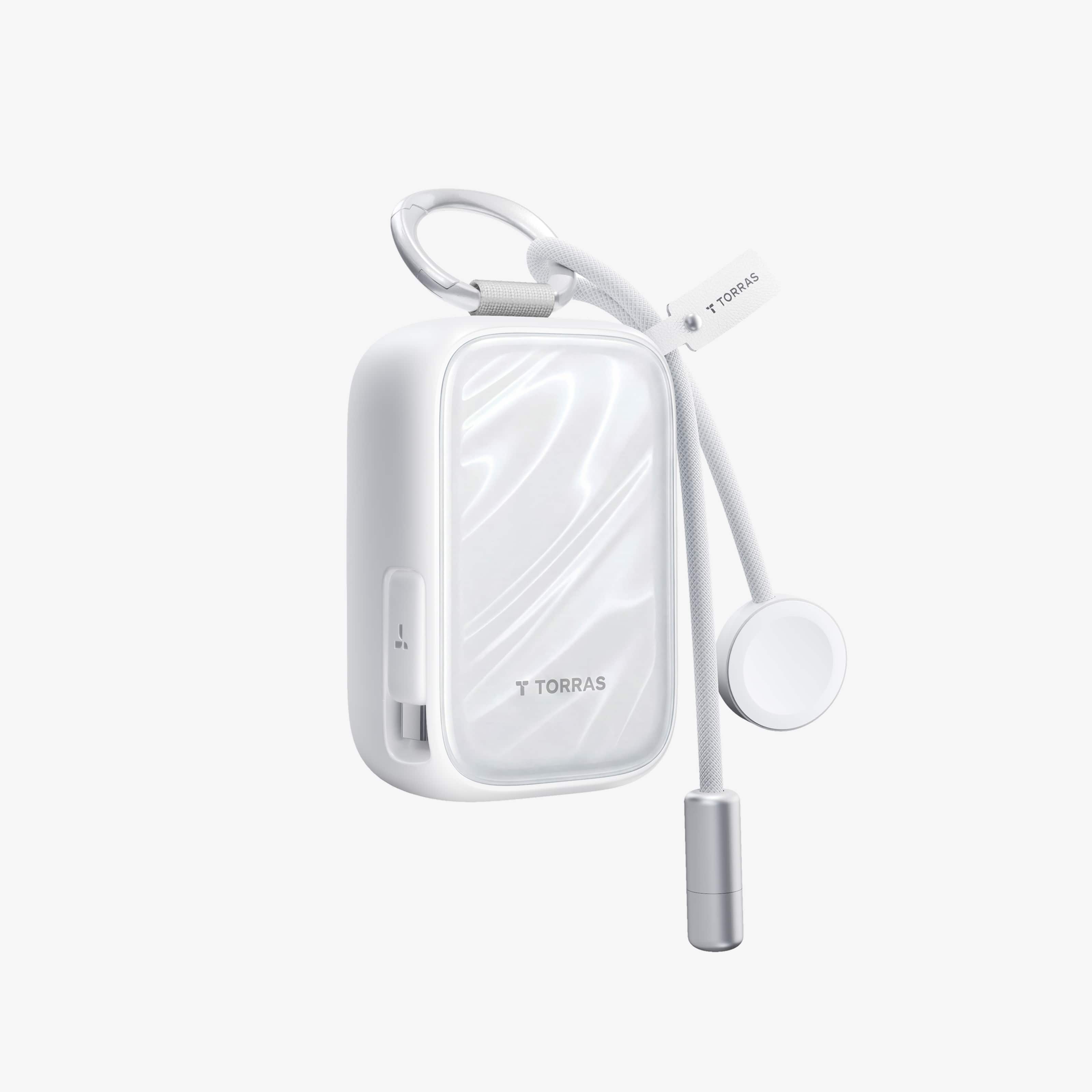 PearlGo 巻き取り 2in1 モバイルバッテリー10000mAh｜ Iphone & Apple Watch