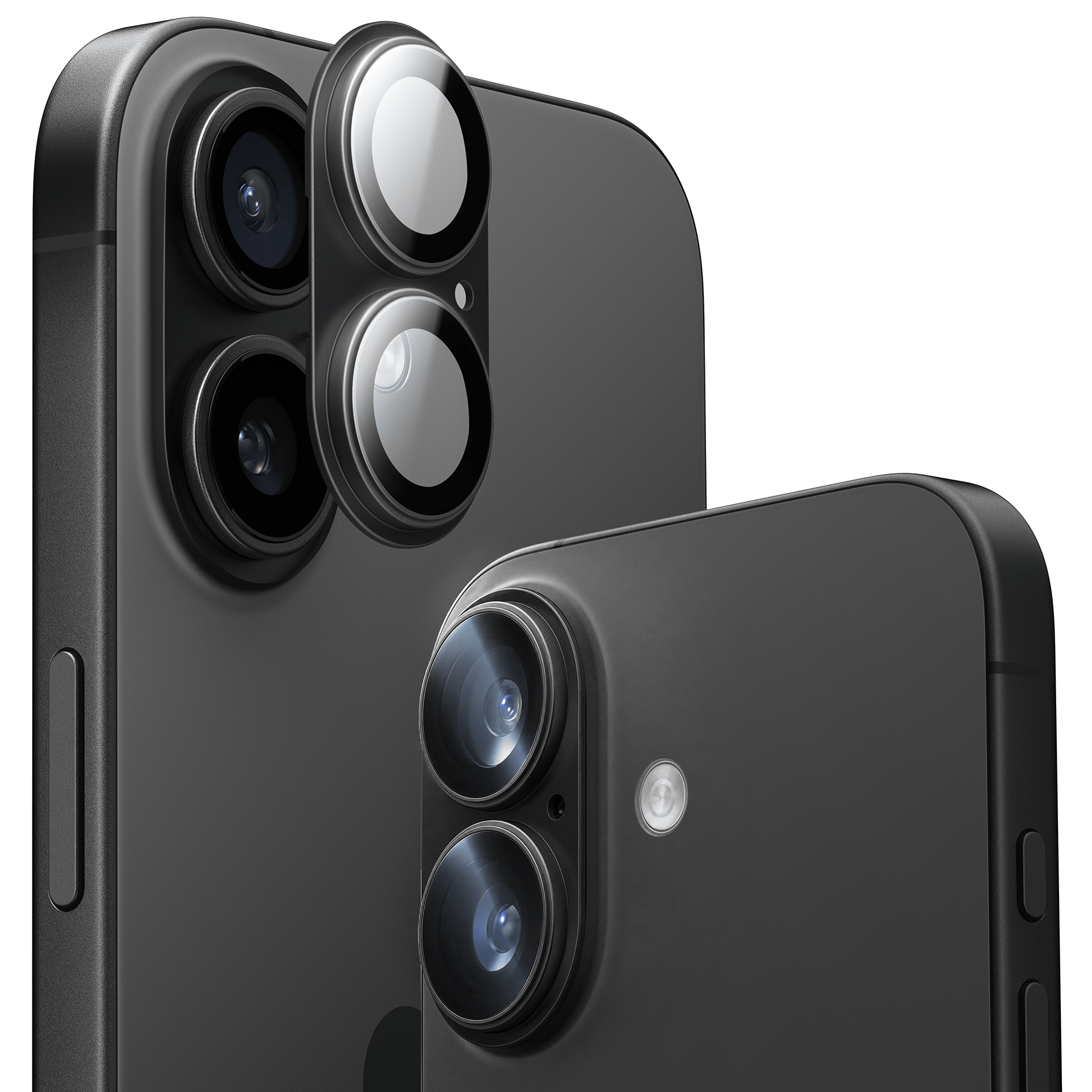【2026年春新開発】TORRAS For iPhone 17 カメラ保護 全面保護 10H強化ガラス＋アルミ合金 レンズカバー 極薄 金属仕上がり ARアンチグレア 露出オーバー防止 透過率99%以上 航空宇宙素材 米軍規格 傷/褪色/指紋防止 1枚セット いPhone17 専用 カメラフィルム ブラック CameraGo