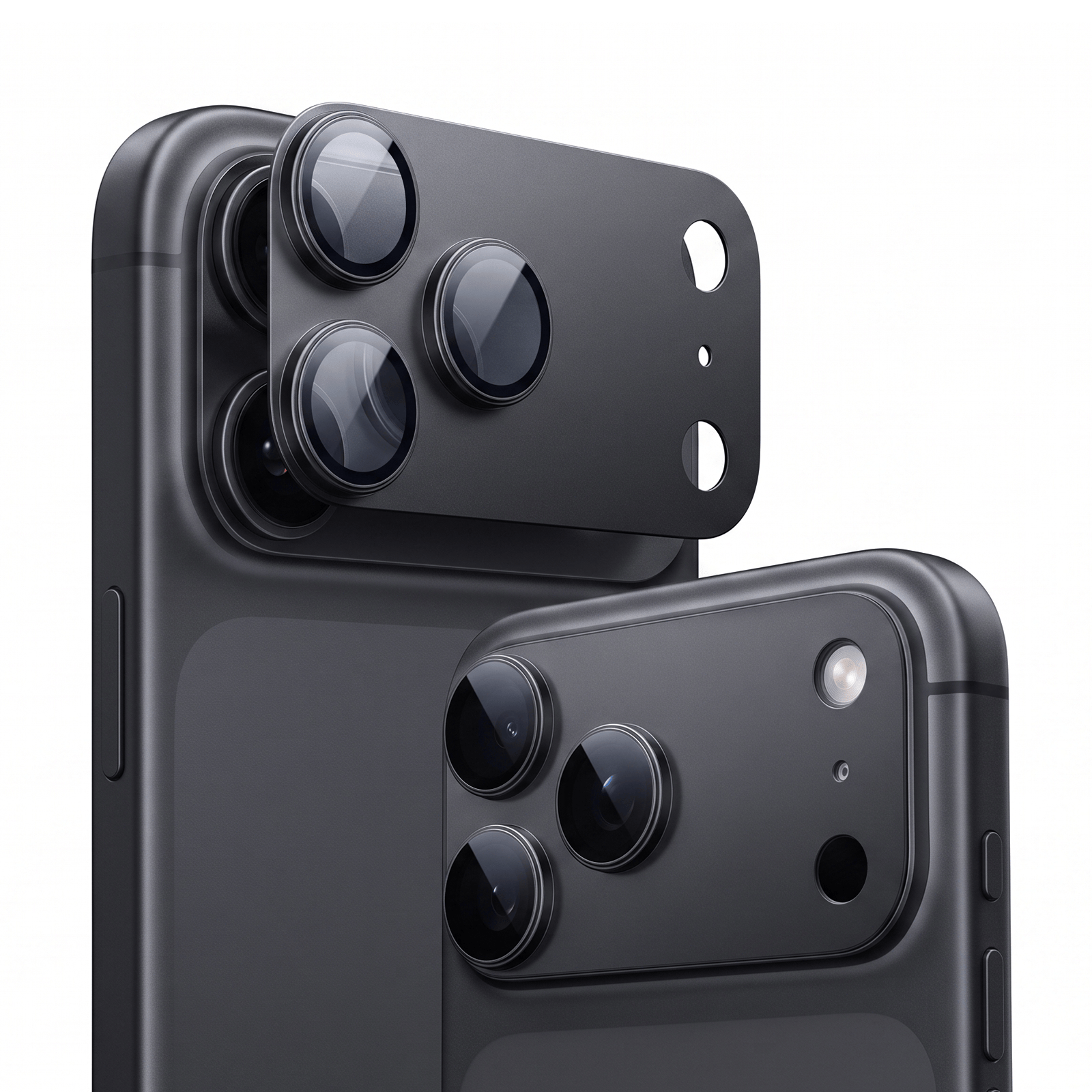 TORRAS For iPhone 2026 Pro カメラフィルム レンズカバー【全面保護 10H強化】  アルミ合金 金属仕上がり ARアンチグレア  透過率99%以上 航空宇宙素材 極薄 米軍規格 傷/褪色/指紋防止 1枚セット いPhone2026 Pro 専用 カメラフィルム ディープブルー CameraGo