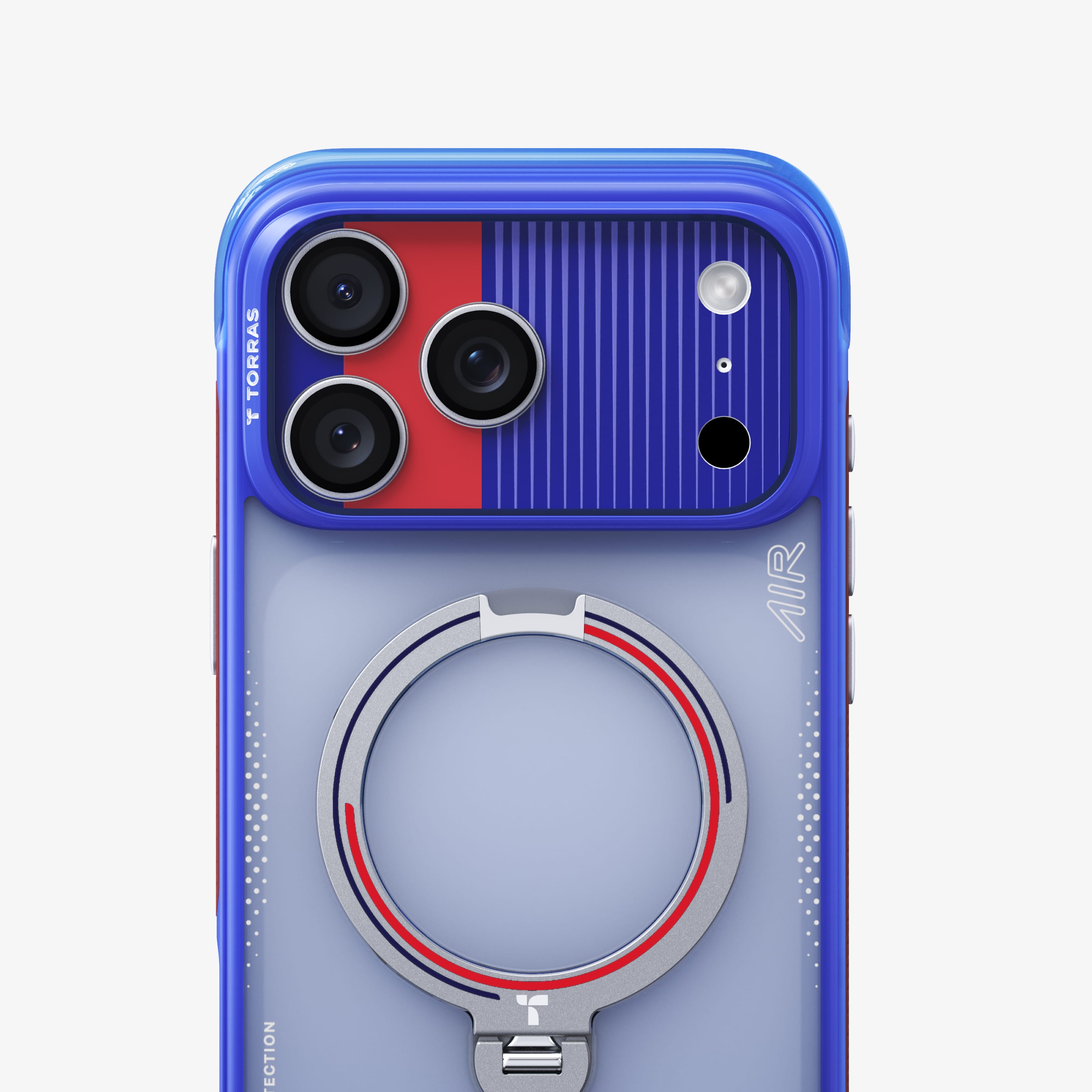地平線・ブルー】TORRAS For iPhone 17 Pro Max カメラ保護 全面保護