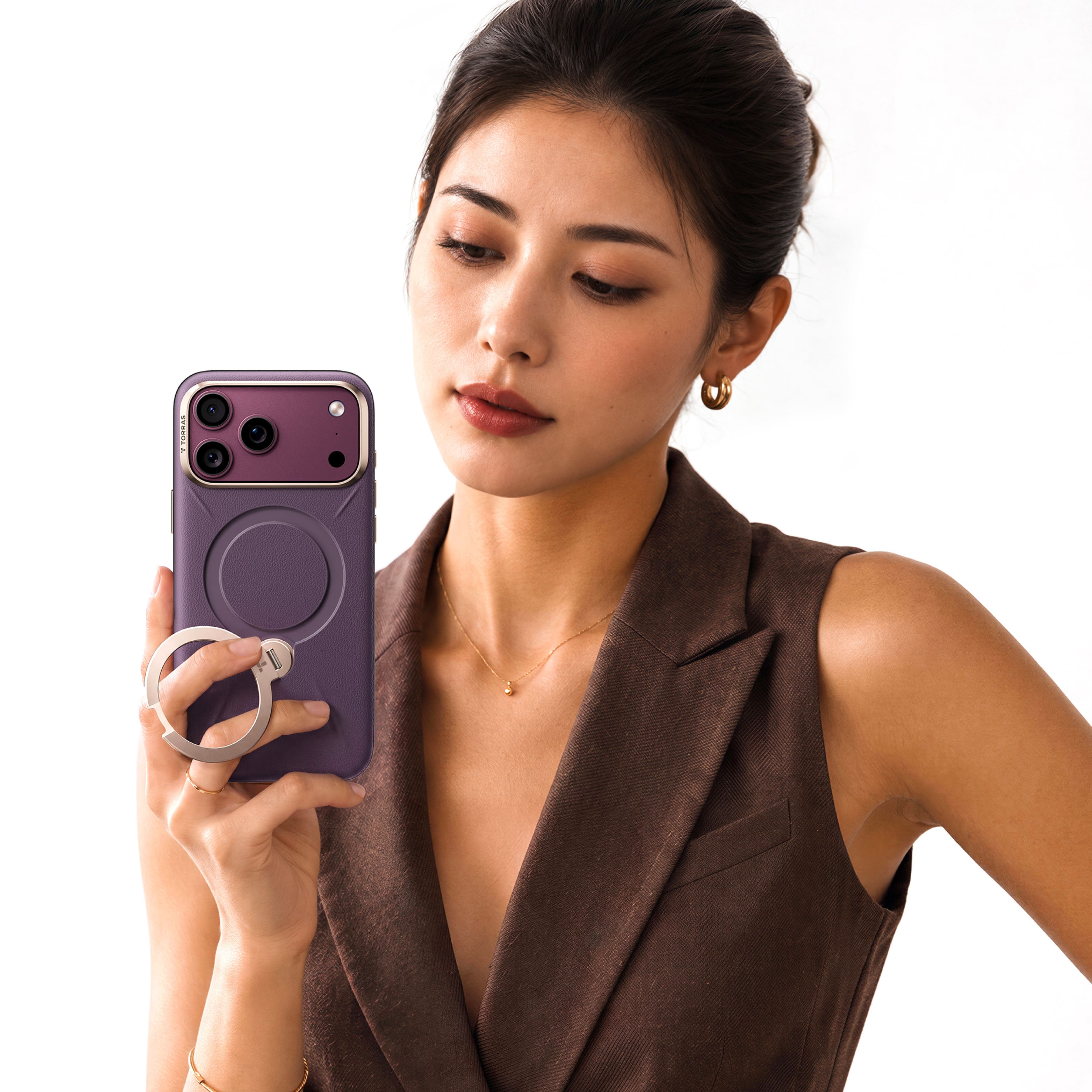 kannon様　オーダー品 Ostand Q3 レザートーン | iPhone 18 Pro ケース | iPhone 18 Pro Max