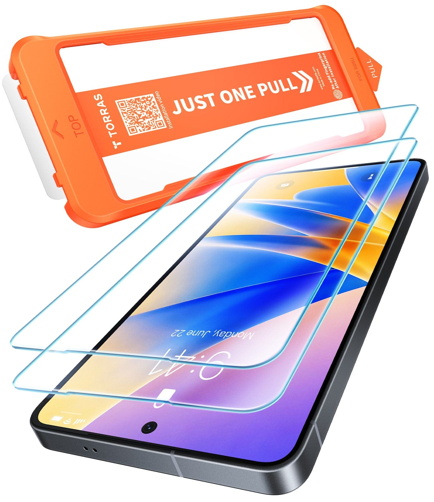 TORRAS For Galaxy S26 用 ガラスフィルム 航空宇宙材料  9H+硬度 強化傷防止 指紋認証 指紋防止 全面保護  簡単貼り付け 自動除塵  ホコリ/ズレ/気泡レス サラサラ タッチ操作 2枚 6.3インチ S26 用 フィルム GlassGo Ultra