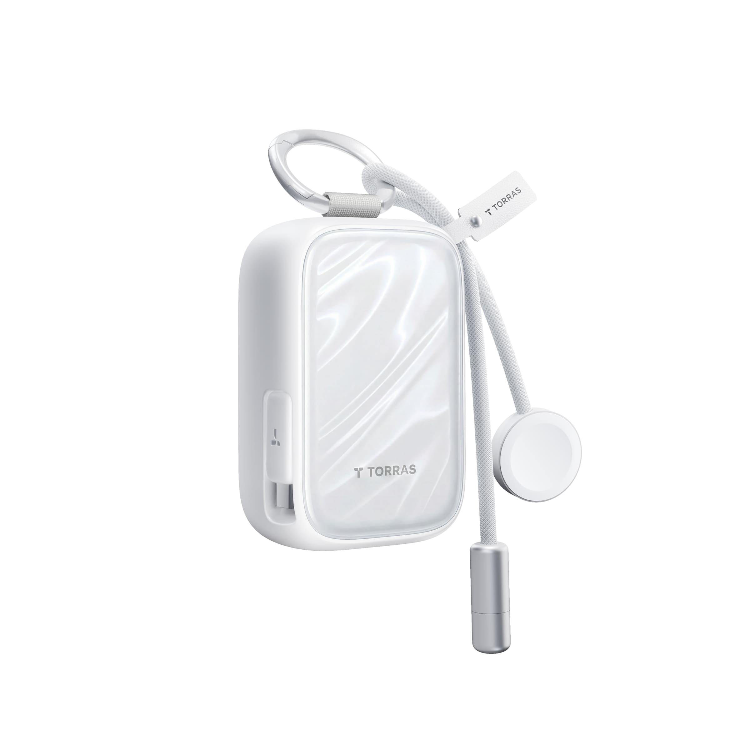 PearlGo 巻き取り 2in1 モバイルバッテリー10000mAh｜ Iphone & Apple Watch