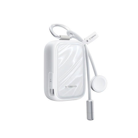 PearlGo 巻き取り 2in1 モバイルバッテリー10000mAh｜ Iphone & Apple Watch
