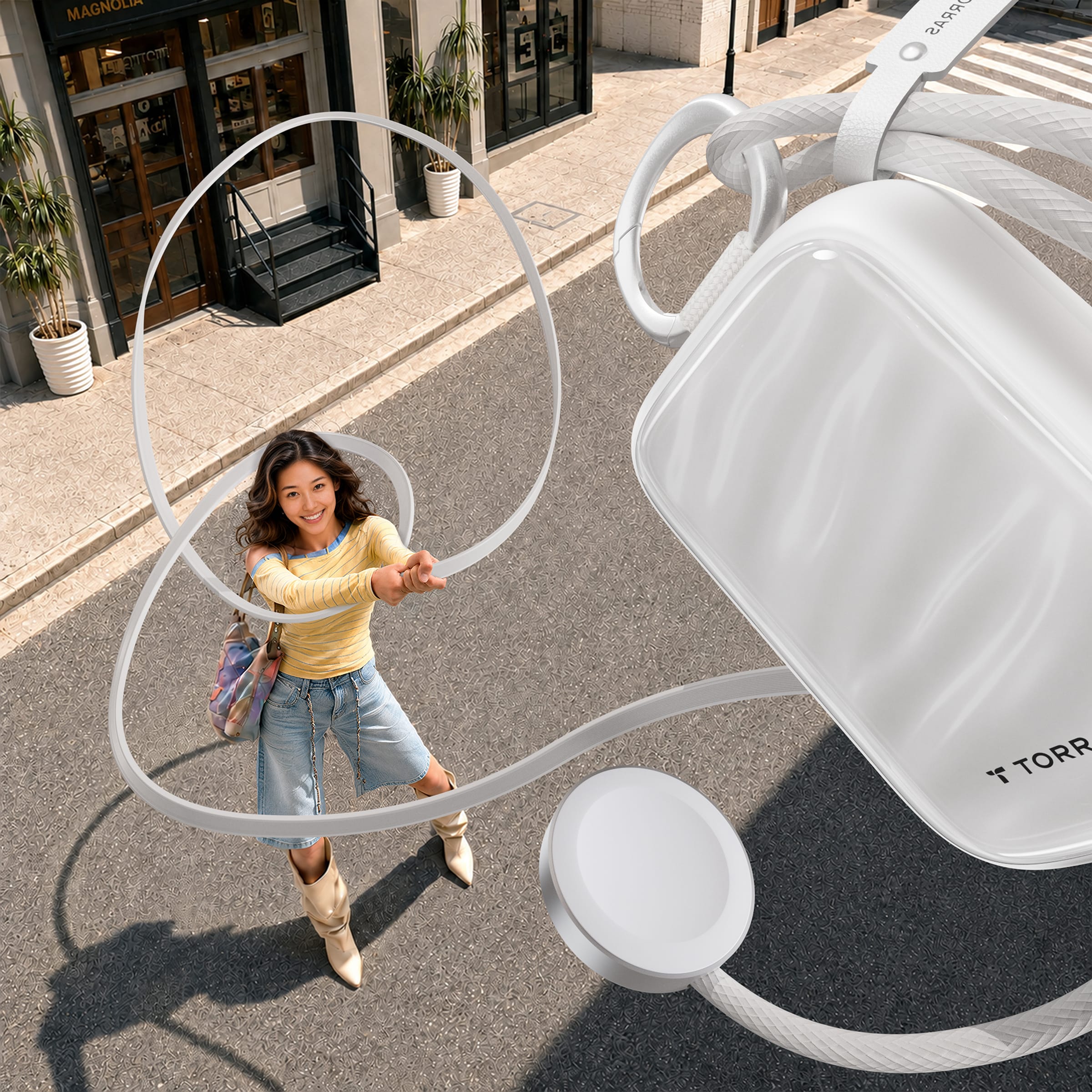 PearlGo 巻き取り2in1モバイルバッテリー10000mAh｜ Iphone&Apple