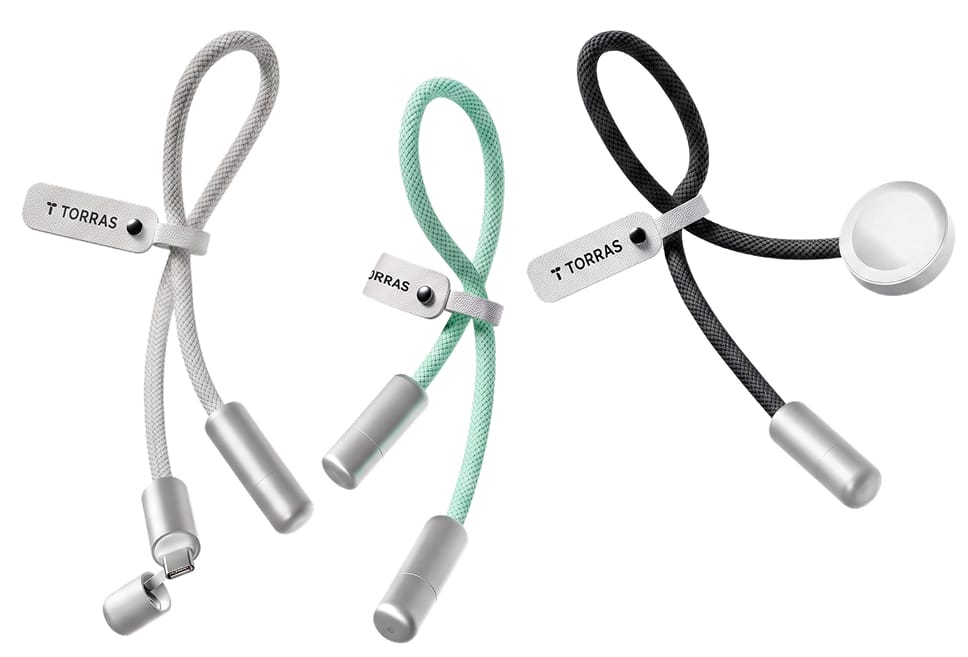 TORRAS PearlGo 2in1 モバイルバッテリー カラビナ付き PearlGo 巻き取り2in1モバイルバッテリー10000mAh｜ Iphone&Apple
