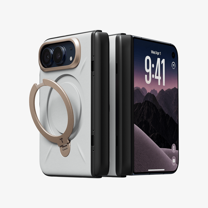 Ostand Q3 レザートーン スタンドケース iPhone Duo 用