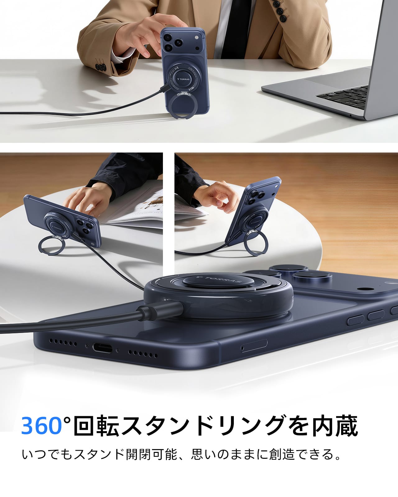 Ostand AirCircle Qi2.2 25W 薄型ワイヤレス充電器｜スマホ過熱防止