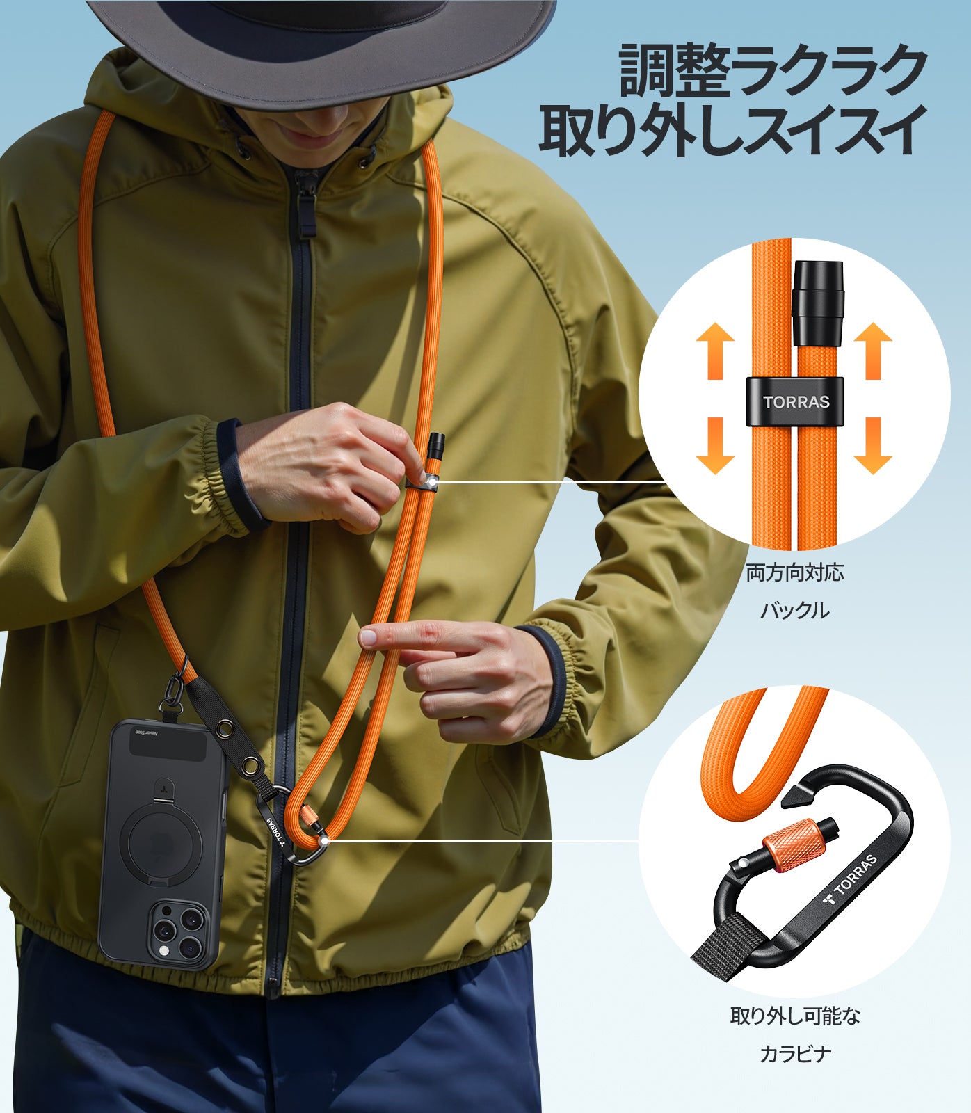 LoopGo Clasp 多用途・頑丈なストラップホルダー