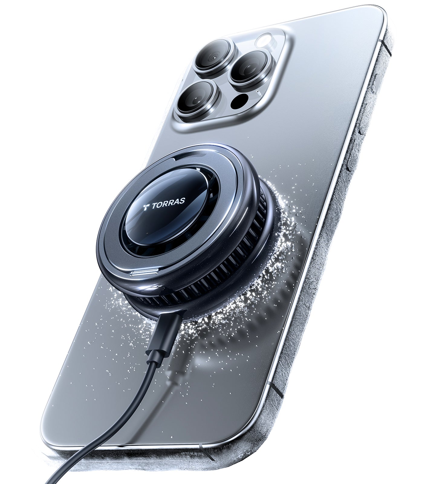Ostand PolarCircle Qi2対応 冷却Magsafe充電器