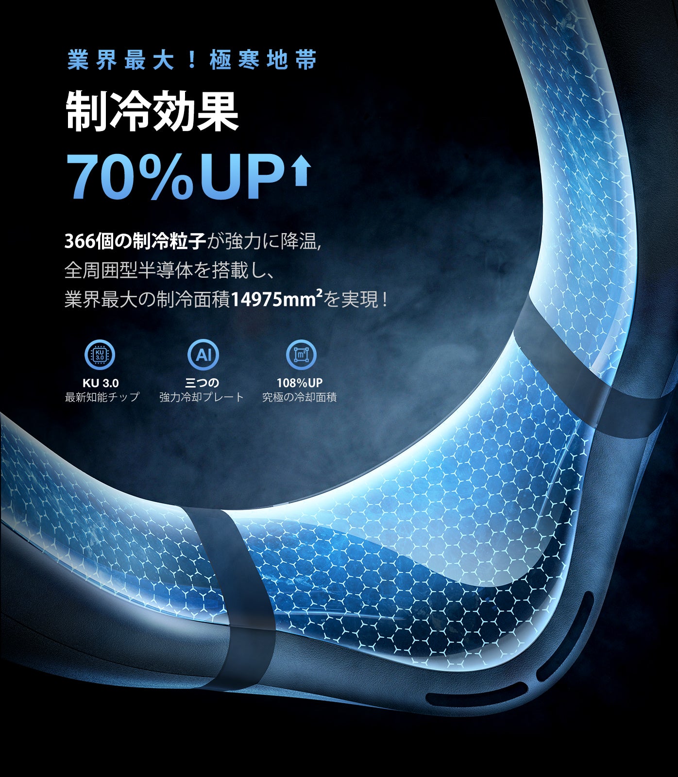 COOLiFY Cyber 最強冷却ウェアラブルエアコン