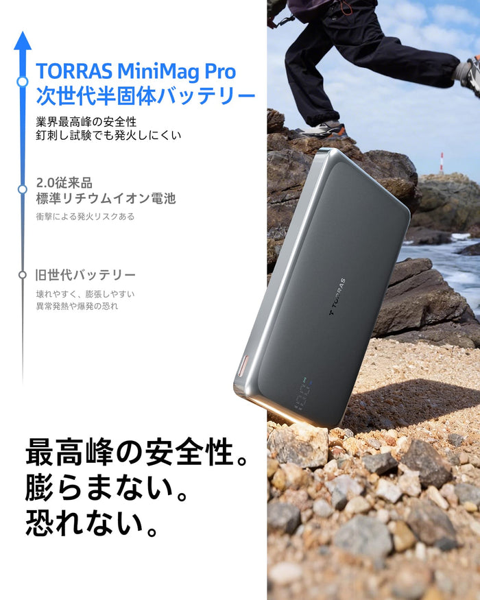 MiniMag Pro 10000mAh 半固体モバイルバッテリー