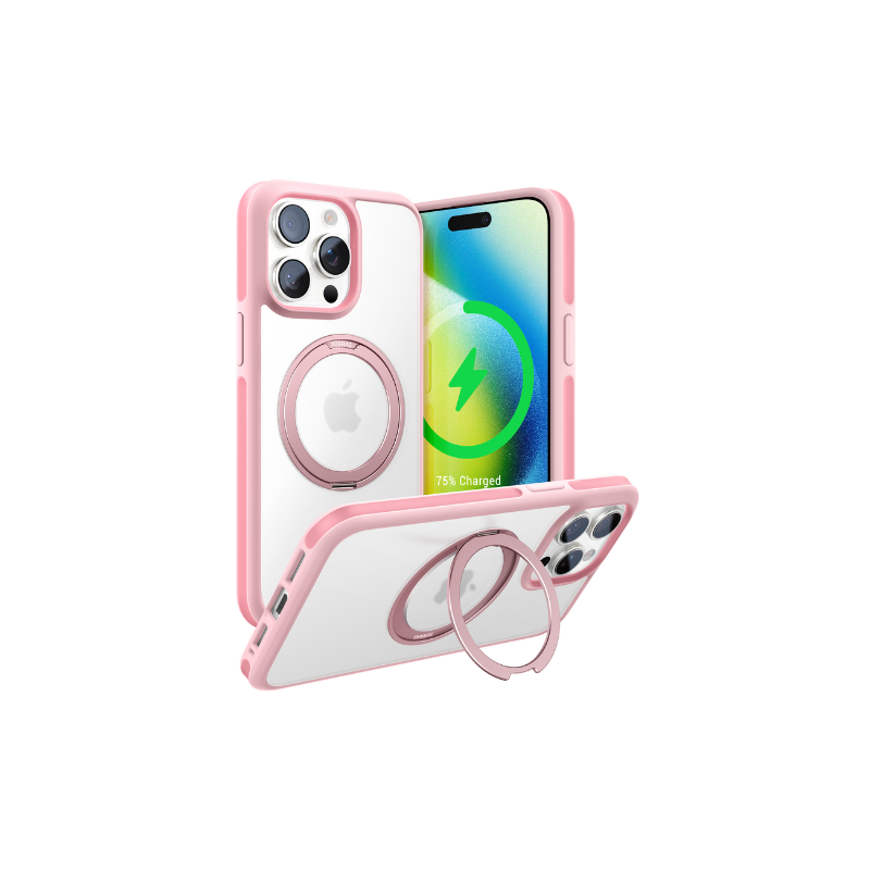 UPRO Ostand R Multifunctional 360 degree rotating stand case colorful series for iPhone 15 Pro