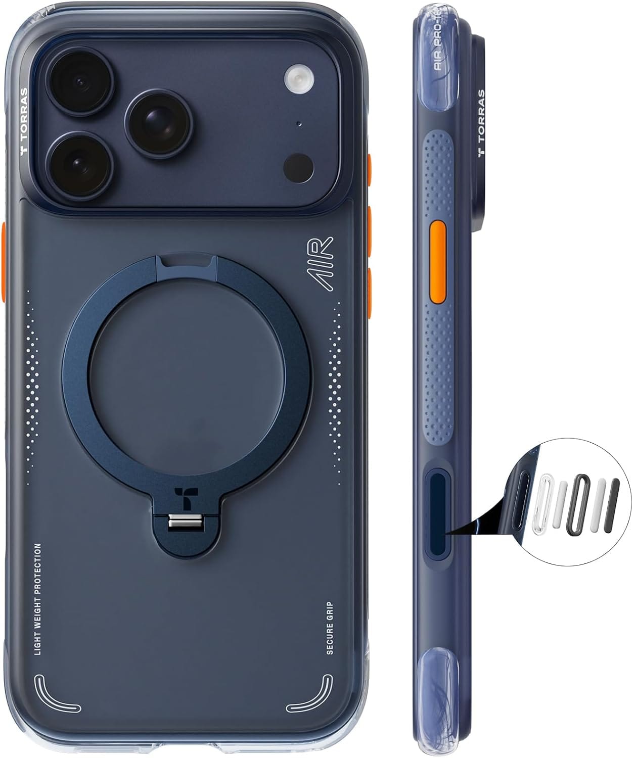 TORRAS iPhone 17 Pro Max 6.9 インチ 用ケース【エアバッグ超強保護