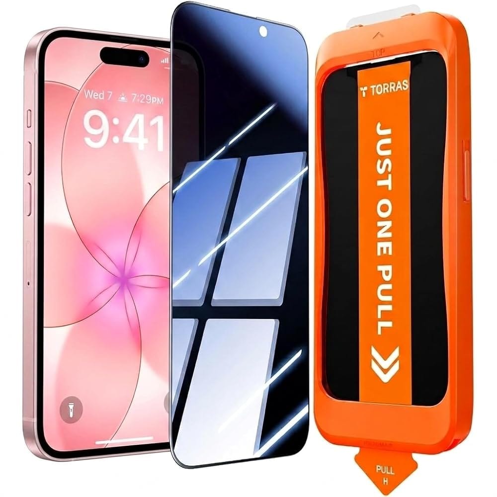 iPhone 16 Pro プライバシースクリーンプロテクター | 強化ガラス
