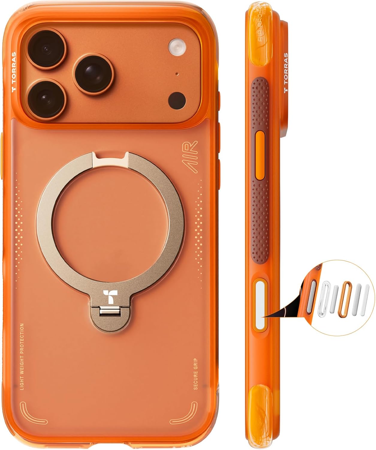 TORRAS iPhone 17 Pro Max 6.9 インチ 用 ケース【エアバッグ 超強保護