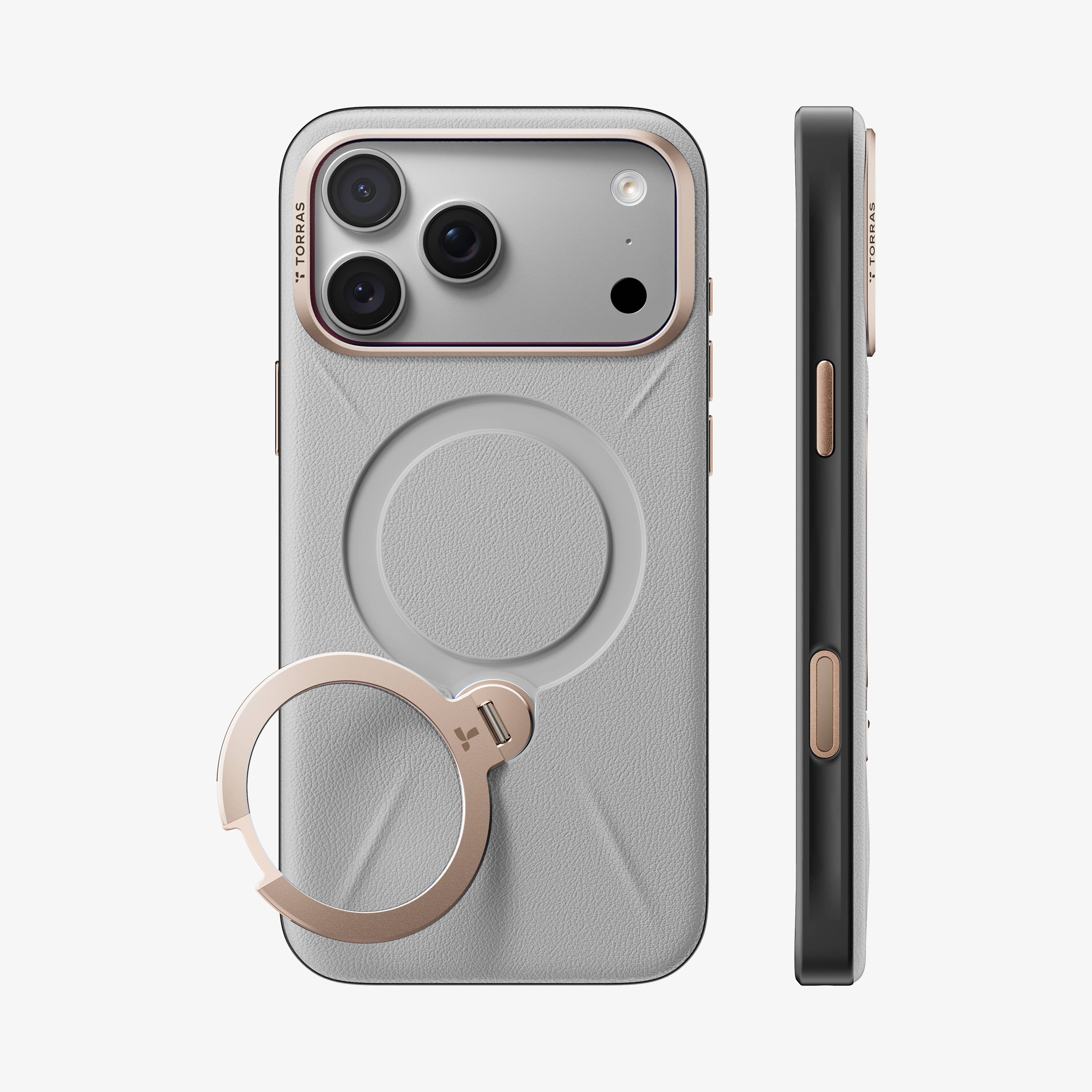 【週末限定価格❗️】新品 TORRAS Ostand Q3 レザートーン ケース Ostand Q3 レザートーン | iPhone 18 Pro ケース | iPhone 18 Pro Max