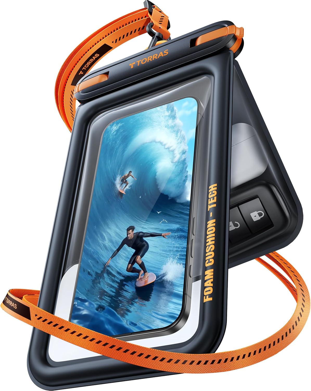 TORRAS 携帯防水ケース 7インチ以下スマホ対応 FlowPockets