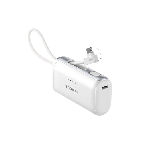 TORRAS - 5000ｍAh PocketVolt モバイルバッテリー／ホワイト