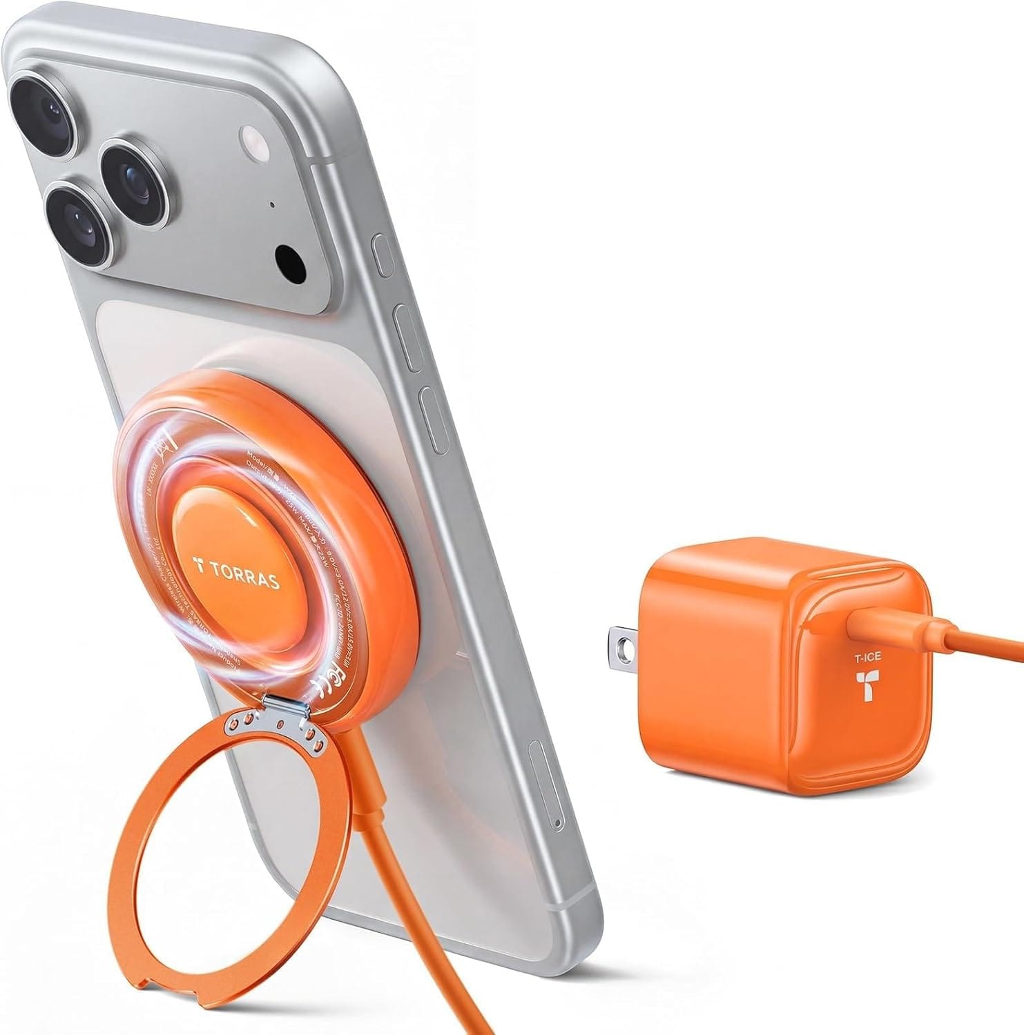 25W Qi2.2 MagSafe 充電器｜360°回転式ワイヤレススタンド – TORRAS-JP