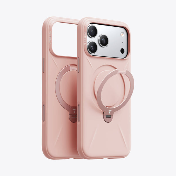 iPhone 17 シリコンケース with 360 スタンド | MagSafe 耐衝撃 